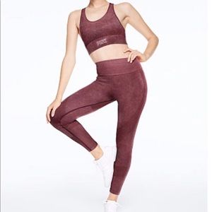 Pink💗 Seamless workout/lounge set. Maroon S/M